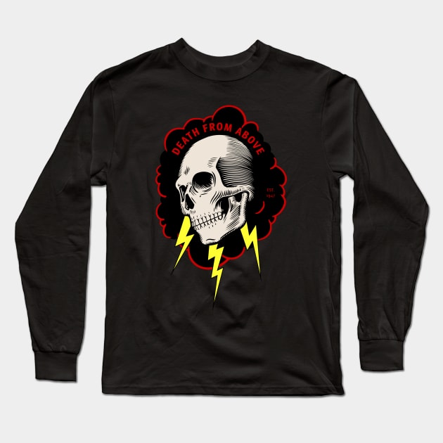 Death From Above - United States Air Force Long Sleeve T-Shirt by 461VeteranClothingCo